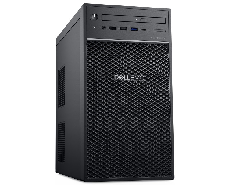 PowerEdge T40 Xeon E-2224G 4C 1x8GB 1x1TB SATA DVDRW 5yr NBD