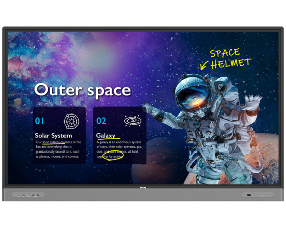 BENQ 75" RE7503 Interactive Flat Panel crni