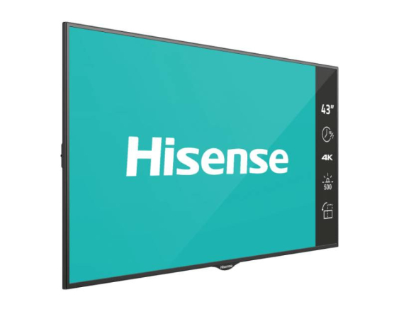 HISENSE 43" 43B4E31T 4K UHD Digital Signage Display - 18/7 Operation
