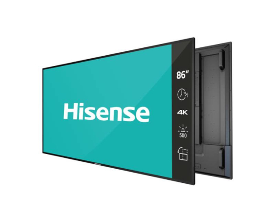 HISENSE  86 inča 86B4E30T 4K UHD 500 nita Digital Signage Display - 18/7 Operation 