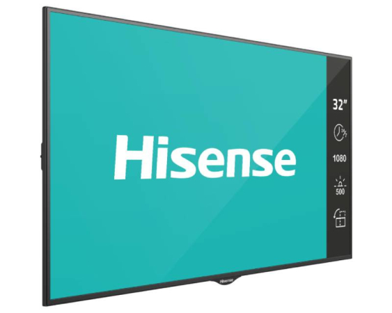 HISENSE 32" 32BM66AE 4K UHD Digital Signage Display - 24/7 Operation 