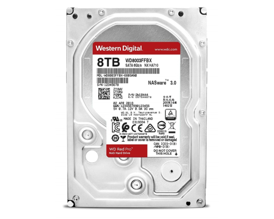 WD  8TB 3.5" SATA III 256MB 7.200rpm WD8003FFBX Red Pro hard disk