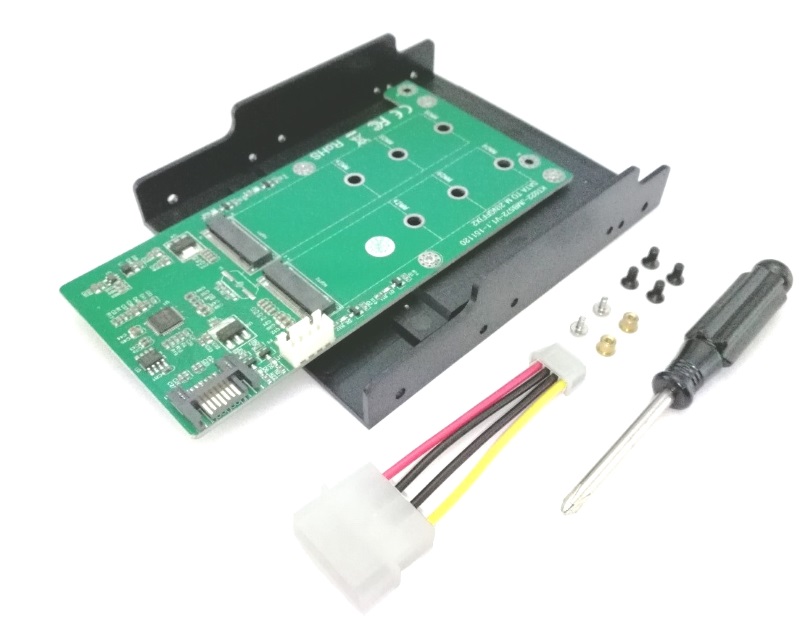 Adapter interni 2xM.2 SATA SSD (NGFF) B-Key KT022B