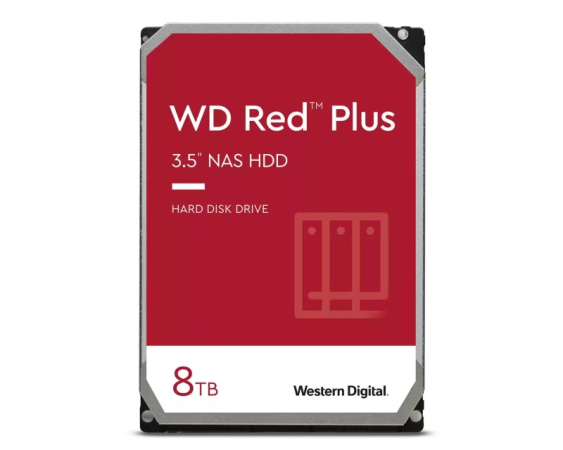 WD  8TB 3.5" SATA III 128MB WD80EFZZ Red Plus NAS