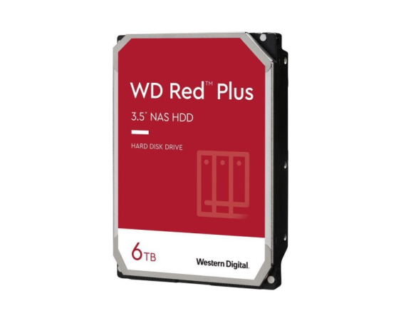 WD  6TB 3.5" SATA III 256MB IntelliPower WD60EFPX Red Plus