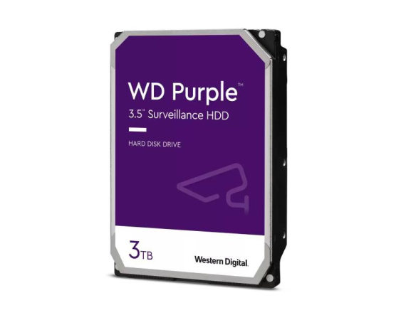 WD 3TB 3.5" SATA III 64MB IntelliPower WD33PURZ Purple hard disk