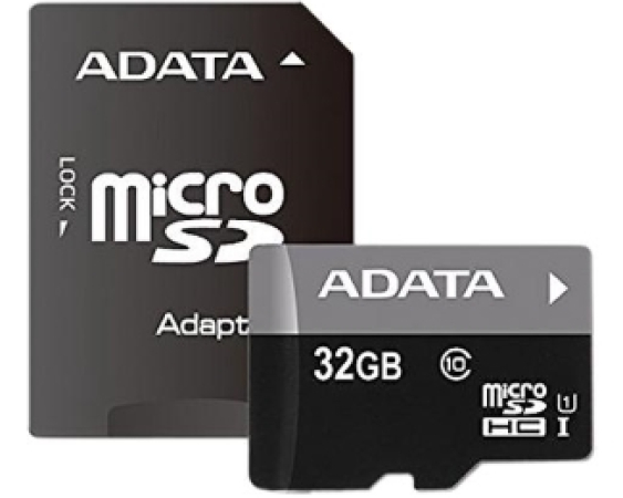 A-DATA UHS-I MicroSDHC 32GB class 10 + adapter AUSDH32GUICL10-RA1