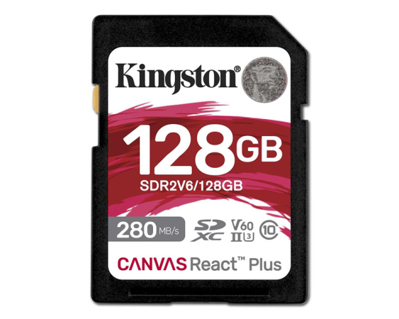 KINGSTON  Memorijska kartica SDR2V6/128GB 128GB SDXC UHS-II 280R/150W U3 V60 