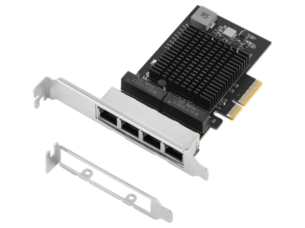 E-GREEN  PCI-Express kontroler 4-port 2.5 Gigabit Ethernet (Realtek 8125B)