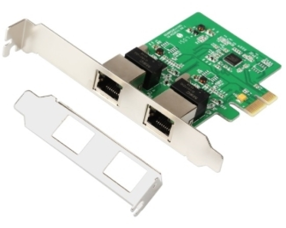 E-GREEN  PCI-Express kontroler 2-port Gigabit Ethernet