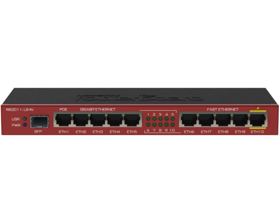 MIKROTIK (RB2011iLS-IN) RouterBOARD 2011iLS with indoor case, ruter