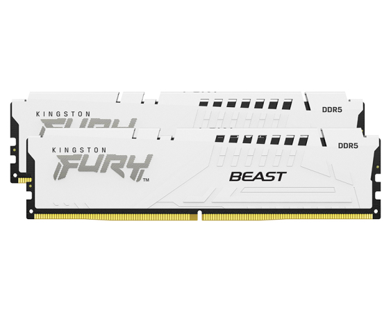 KINGSTON DIMM DDR5 64GB (2x32GB kit) 5600MT/s KF556C36BWEK2-64 Fury Beast White Expo