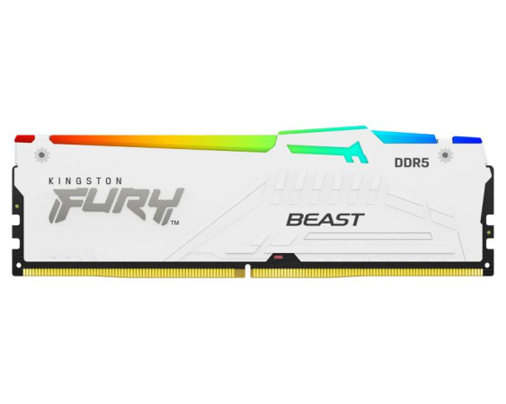 KINGSTON  DIMM DDR5 64GB (2x32GB kit) 5200MT/s KF552C36BWEK2-64 Fury Beast White Expo