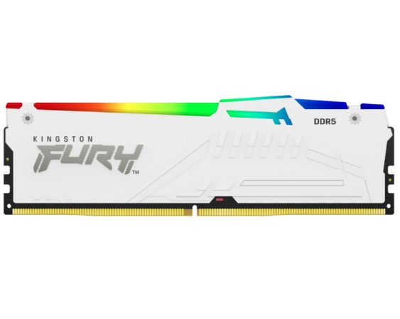 KINGSTON  DIMM DDR5 16GB 6400MT/s KF564C32BWA-16 FURY Beast White RGB XMP 