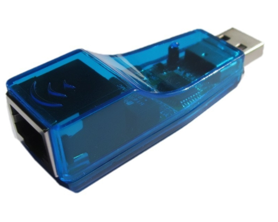 FAST ASIA Adapter USB tip A (M) - RJ-45 (F) + CD plavi JP1082