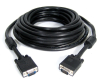 Kabl VGA D-sub M/M 15m HQ feritno jezgro crni
