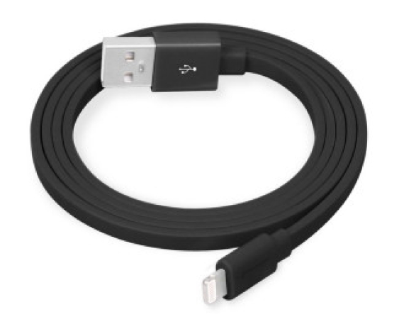 E-GREEN Kabl za iPhone 5,6,7 1m crni 