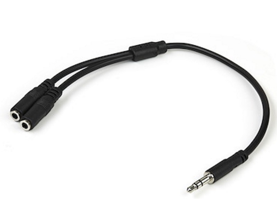 E-GREEN  Adapter Audio 3.5mm stereo (M) - 2x 3.5mm stereo (F) 