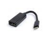 Adapter USB 3.1 tip C (M) - Display Port (F) crni