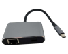 Adapter-konvertor TIP C na 2xUSB 3.0+TIP C+RJ45