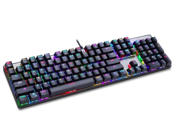 MOTOSPEED CK104 RGB mehanička crna tastatura plavi prekidači 