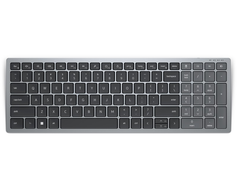 KB740 Compact Multi-device US wireless tastatura siva