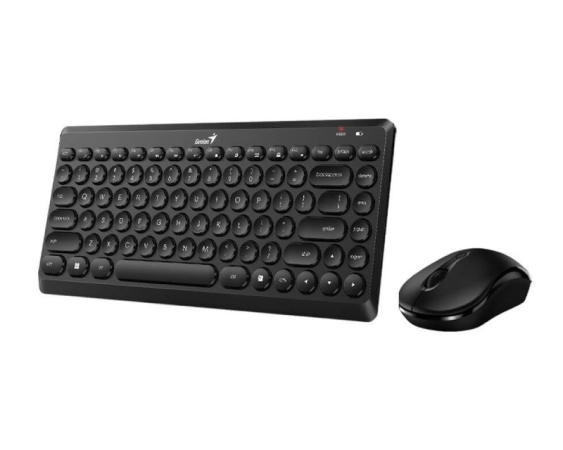 GENIUS LuxeMate Q8000 Wireless USB US crna tastatura + miš 