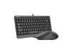 F1110 FSTYLER Compact USB US siva tastatura + USB sivi miš