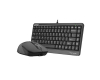 F1110 FSTYLER Compact USB US siva tastatura + USB sivi miš
