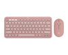 Pebble2 Wireless Combo US tastatura i miš roze