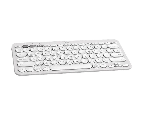 LOGITECH  K380s Bluetooth Pebble Keys 2 US bela tastatura 