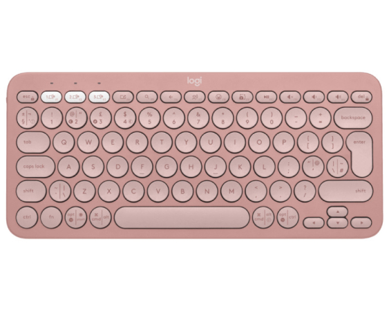 LOGITECH  K380s Bluetooth Pebble Keys 2 US roze tastatura 