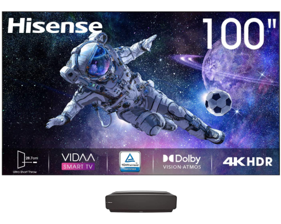 HISENSE 100" 100L5F-B12 Laser 4K UHD Smart TV Projektor G