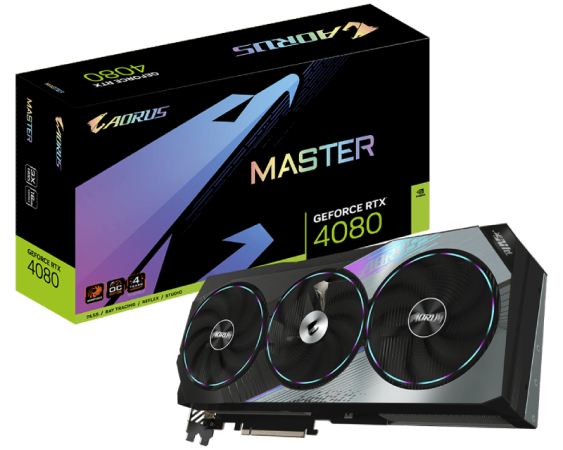 GIGABYTE nVidia GeForce RTX 4080 16GB 256bit GV-N4080AORUS M-16GD