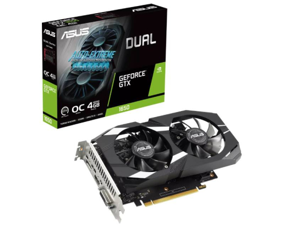 ASUS nVidia GeForce GTX 1650 4GB 128bit DUAL-GTX1650-O4GD6-P-V2