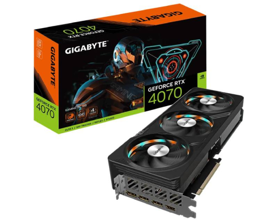 GIGABYTE  nVidia GeForce RTX 4070 GAMING 12GB GV-N4070GAMING OC-12GD