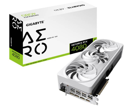 GIGABYTE nVidia GeForce RTX 4080 16GB 256bit GV-N4080AERO OC-16GD