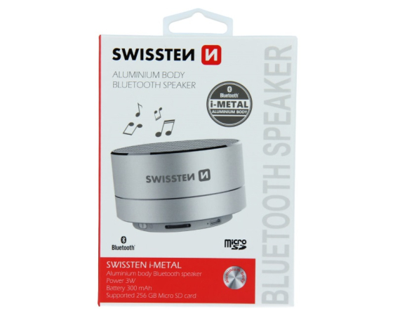 SWISSTEN Bluetooth zvucnik i-METAL srebrni