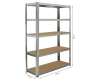 FDR 1820 Metalni regal sa policama 