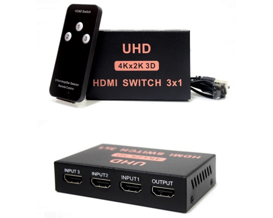 FAST ASIA  HDMI Switch 3x1 4Kx2K 3D 