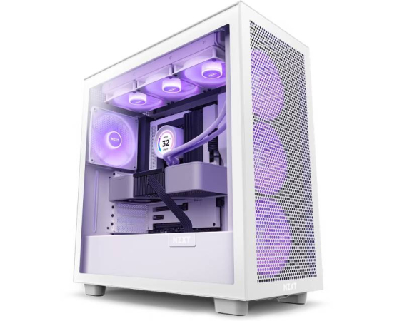 NZXT  H7 Flow RGB Gaming kućište (CM-H71FW-R1) belo 