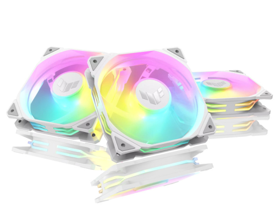 ASUS  TUF GAMING TR120 ARGB REVERSE WHITE 3IN1 ventilator 