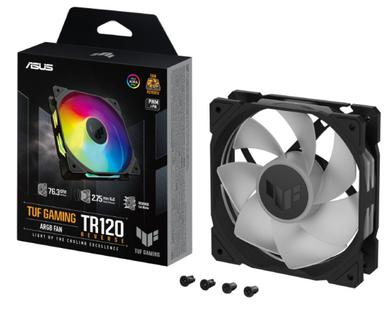 ASUS  TUF GAMING TR120 ARGB REVERSE BLACK ventilator 