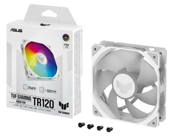 ASUS  TUF GAMING TR120 ARGB WHITE EDITION ventilator 