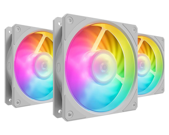 COOLER MASTER  Mobius 120P ARGB White 3-pack kit ventilator (MFZ-M2DW-243P2-R1) 