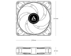 P14 140mm Max ventilator beli (ACFAN00304A) 