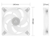 P14 PWM PST A-RGB 120mm ventilator beli (ACFAN00276A)