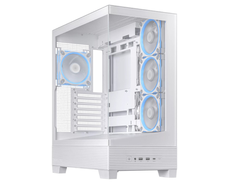 A31 PLUS TG ARGB WHITE ATX kućište belo