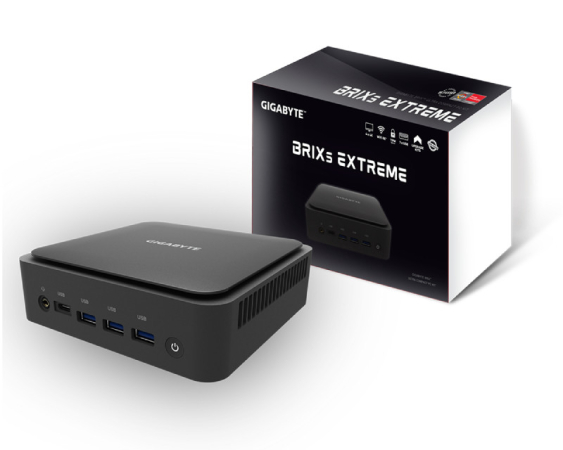 GIGABYTE  GB-BER7-5700 BRIX Mini PC AMD Ryzen 7 5700U 1.8 GHz(4.30 GHz) 
