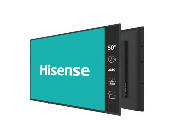 HISENSE 50" 50GM60AE 4K UHD Digital Signage Display - 18/7 Operation 